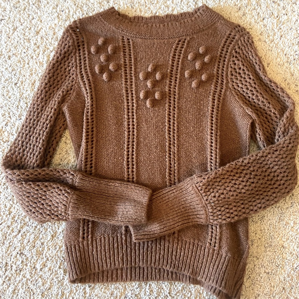 Emmer Rust Brown Size Medium Sweater